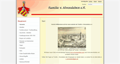 Desktop Screenshot of familie-von-alvensleben.de