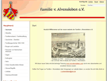 Tablet Screenshot of familie-von-alvensleben.de